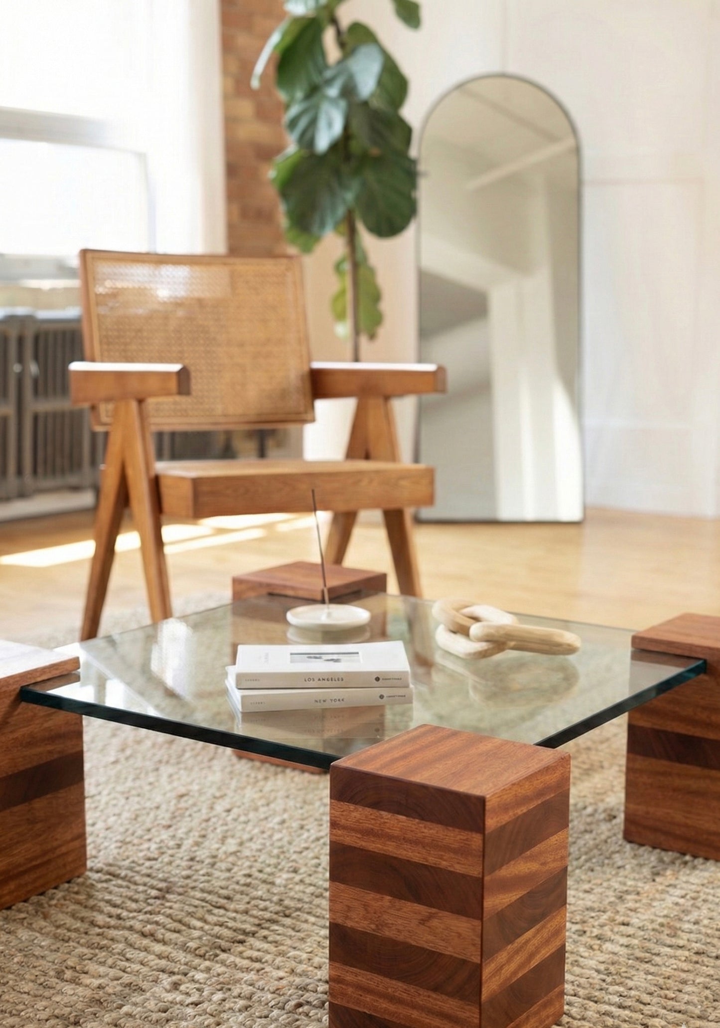iG-v1 Blocks and Glass Coffee Table