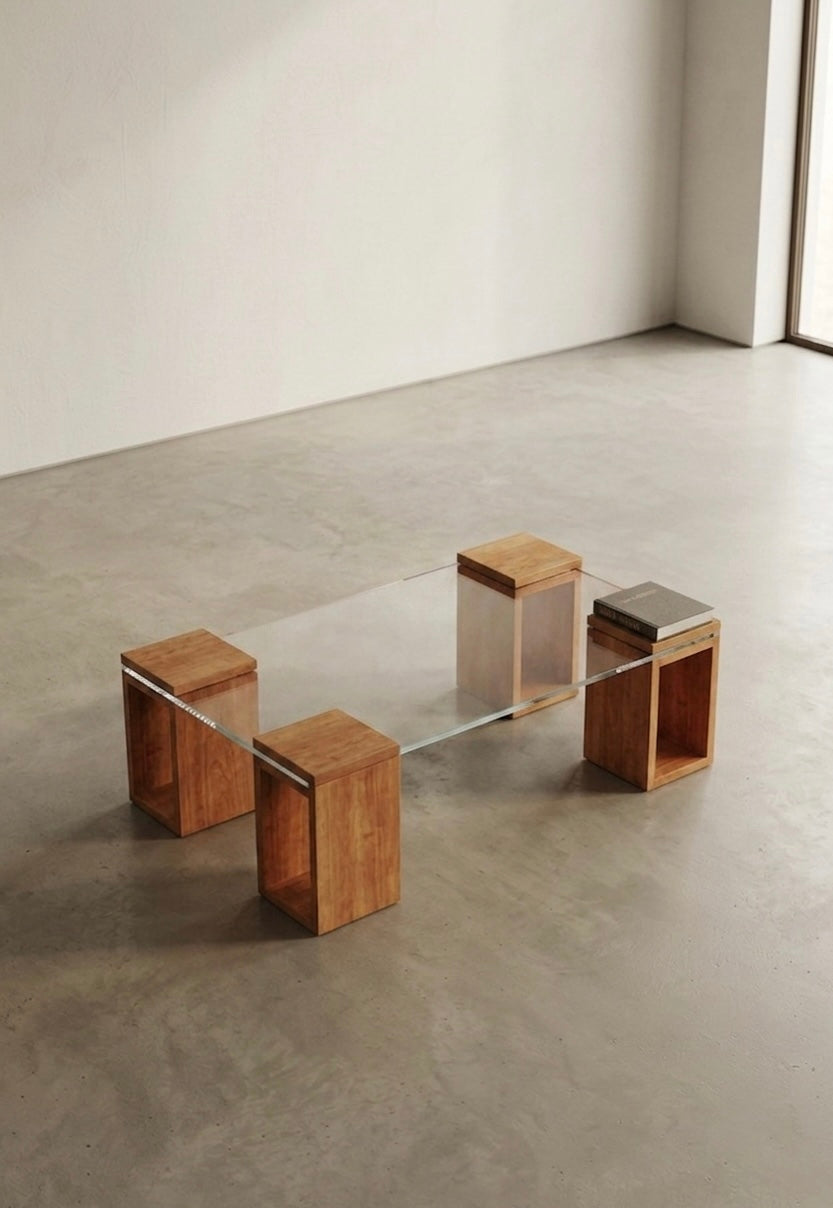 Floating Glass Coffee Table iG-v2