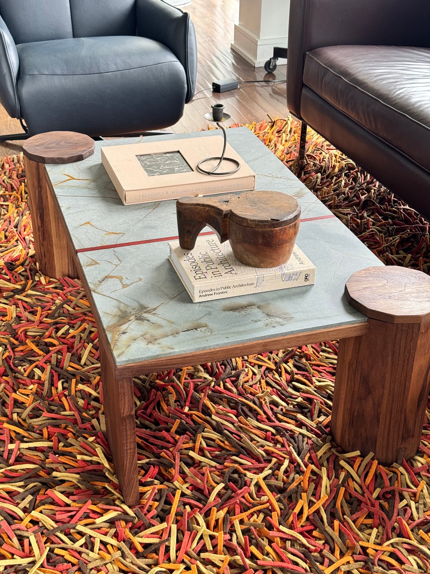 iS-v4 Split Stone Coaster Table