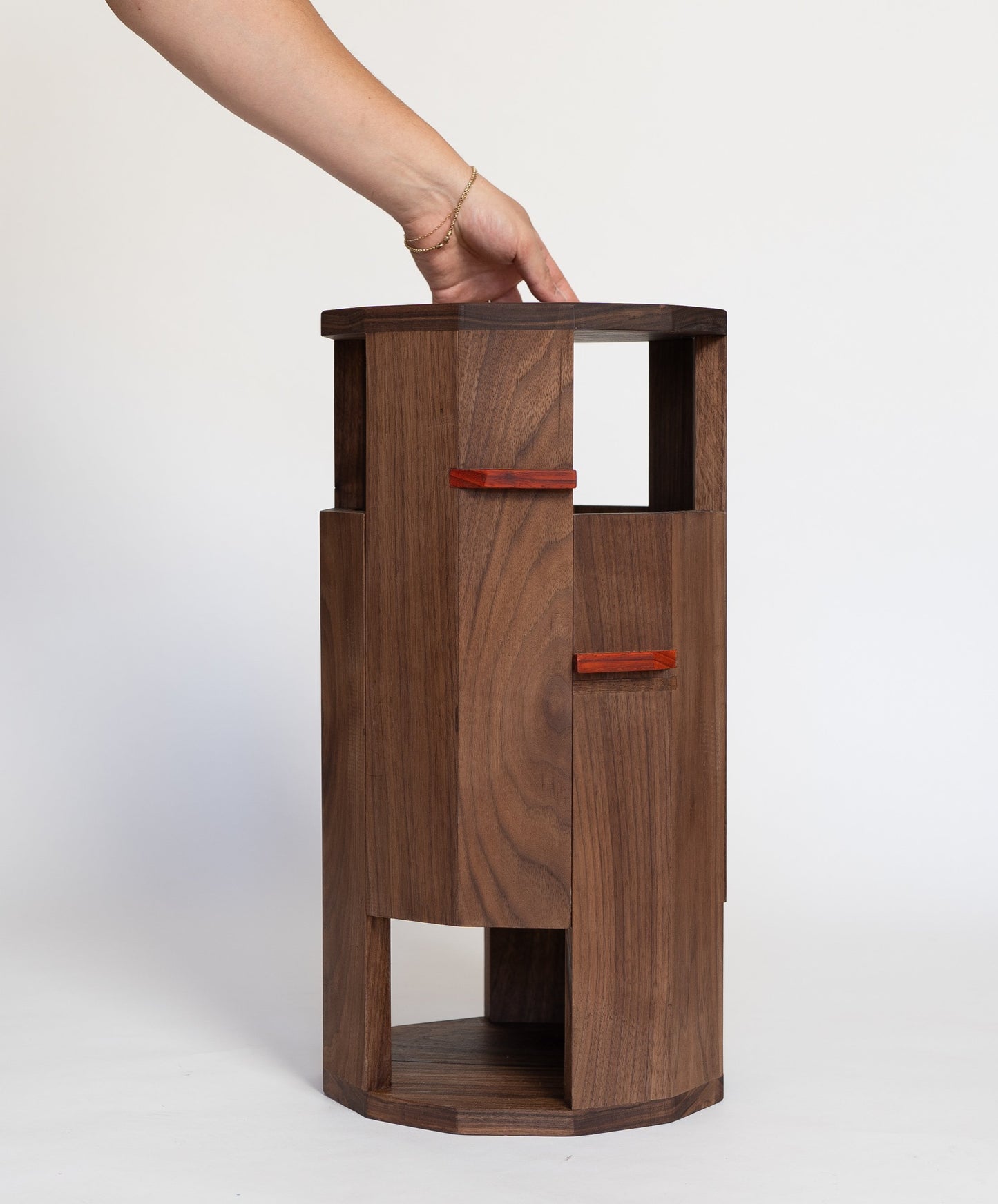 The Split Column - Side Table & Stool In One