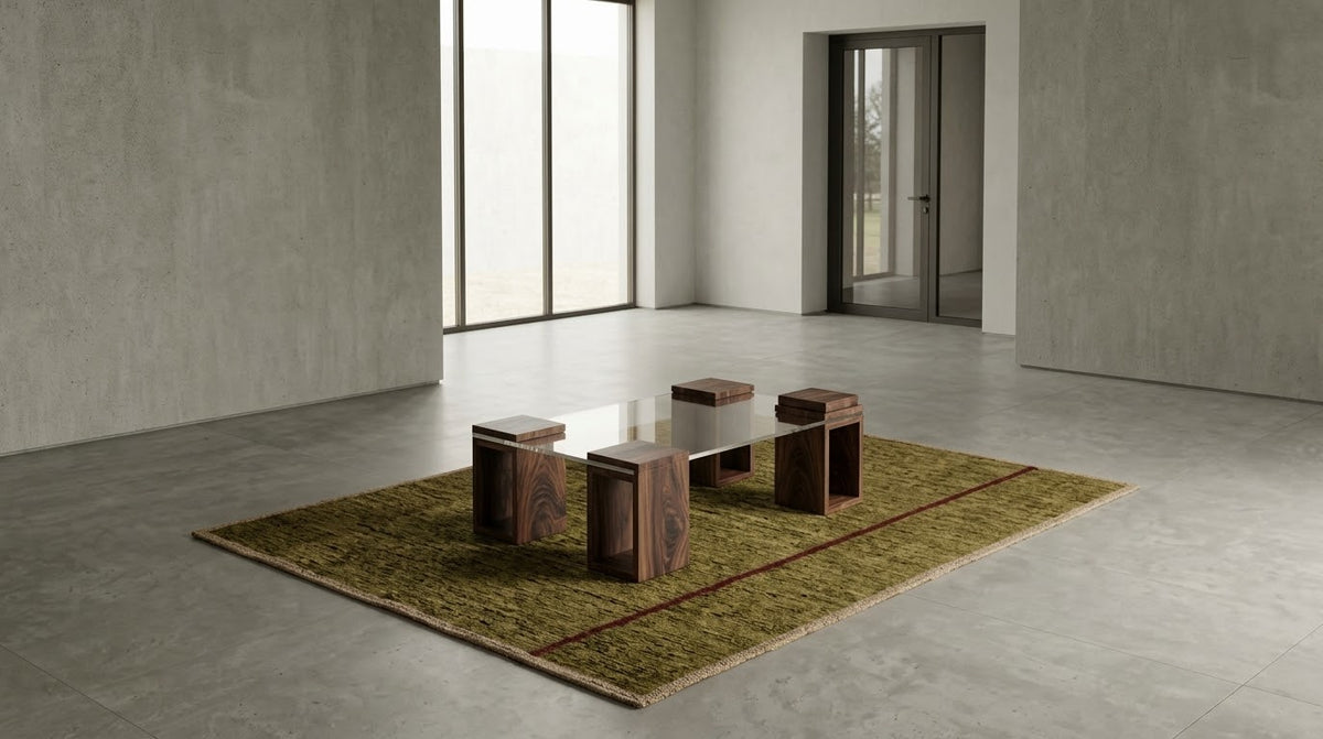 Hand Woven Botanical-Dyed Rug