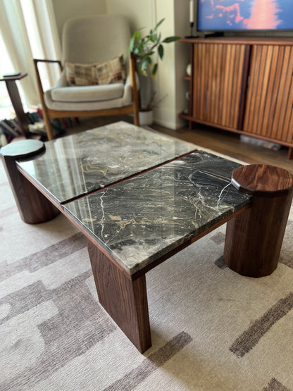 iS-v4 Split Stone Coaster Table