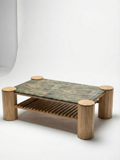 iE-v1 Columns and Stone Coffee Table