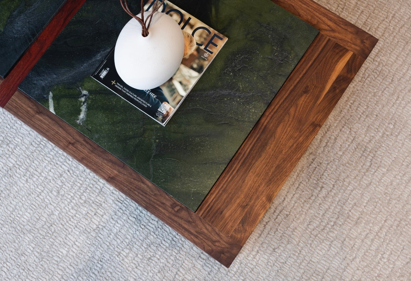 iJ-v2 Books & Stone Coffee Table