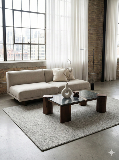 iS-v4 Split Stone Coaster Table