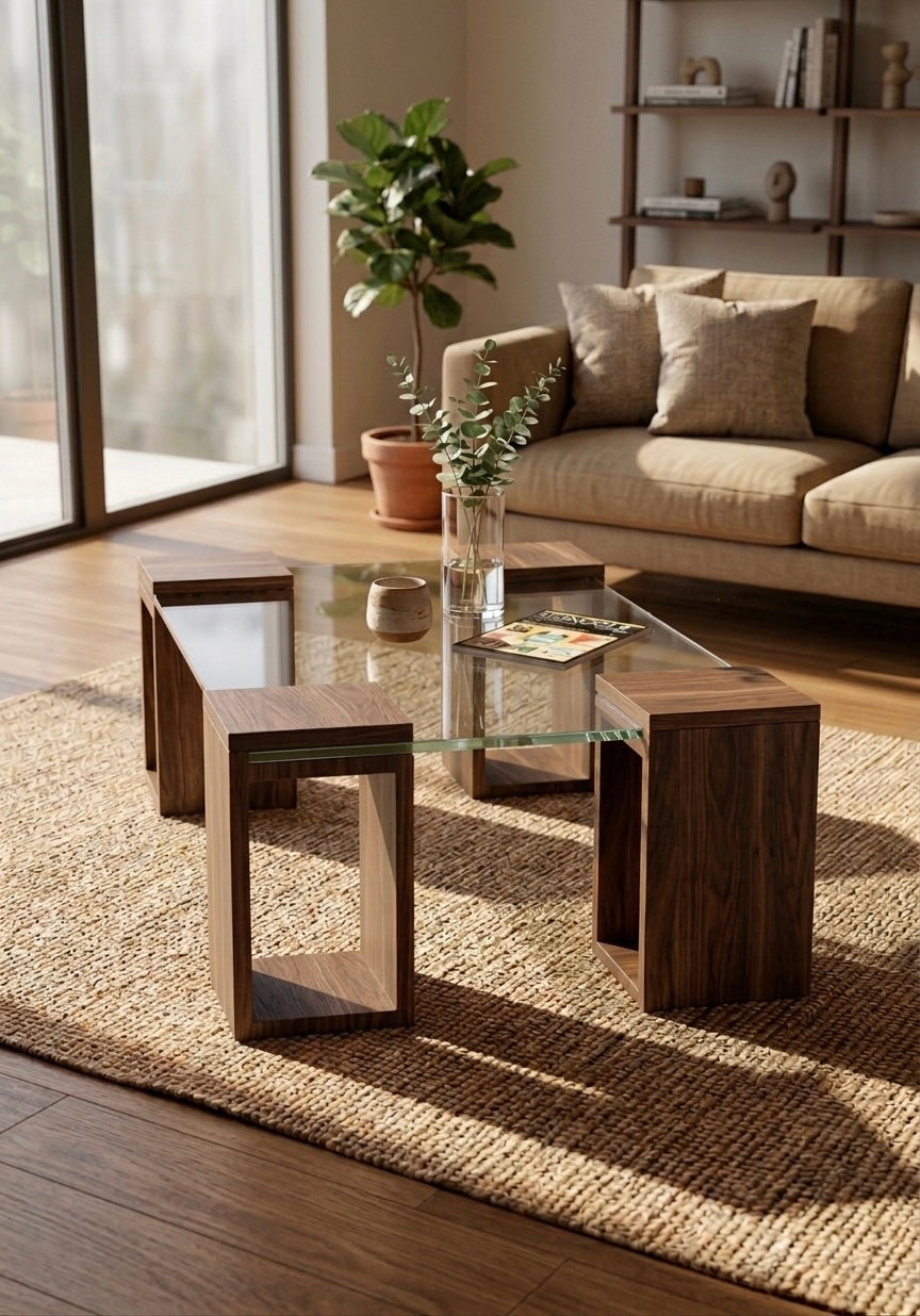 Floating Glass Coffee Table iG-v2