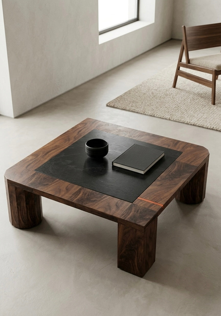 iSQ-v1 Square Stone Coffee Table