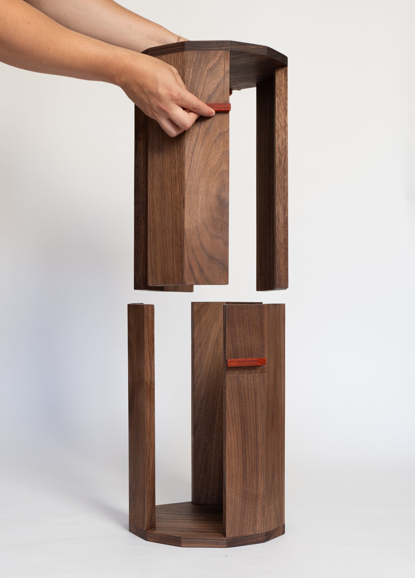 The Split Column - Side Table & Stool In One