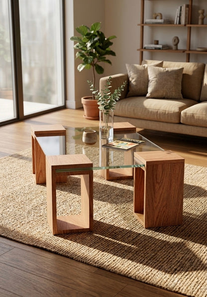 Floating Glass Coffee Table iG-v2