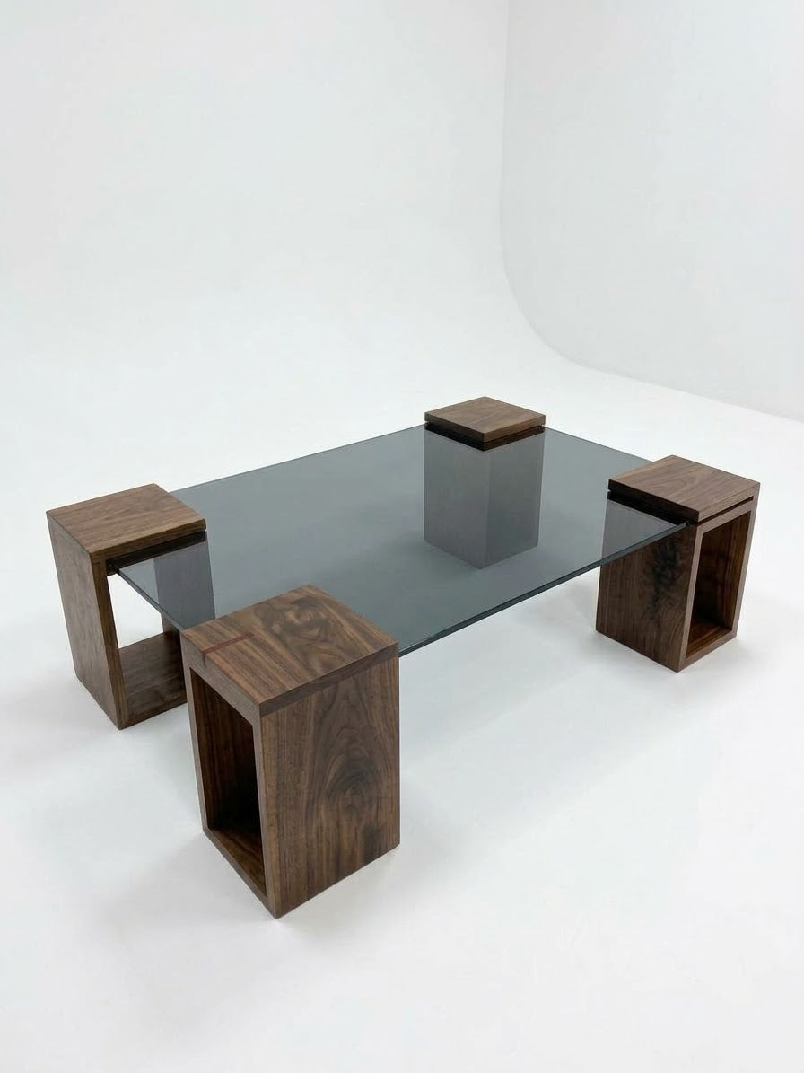 Floating Glass Coffee Table iG-v2