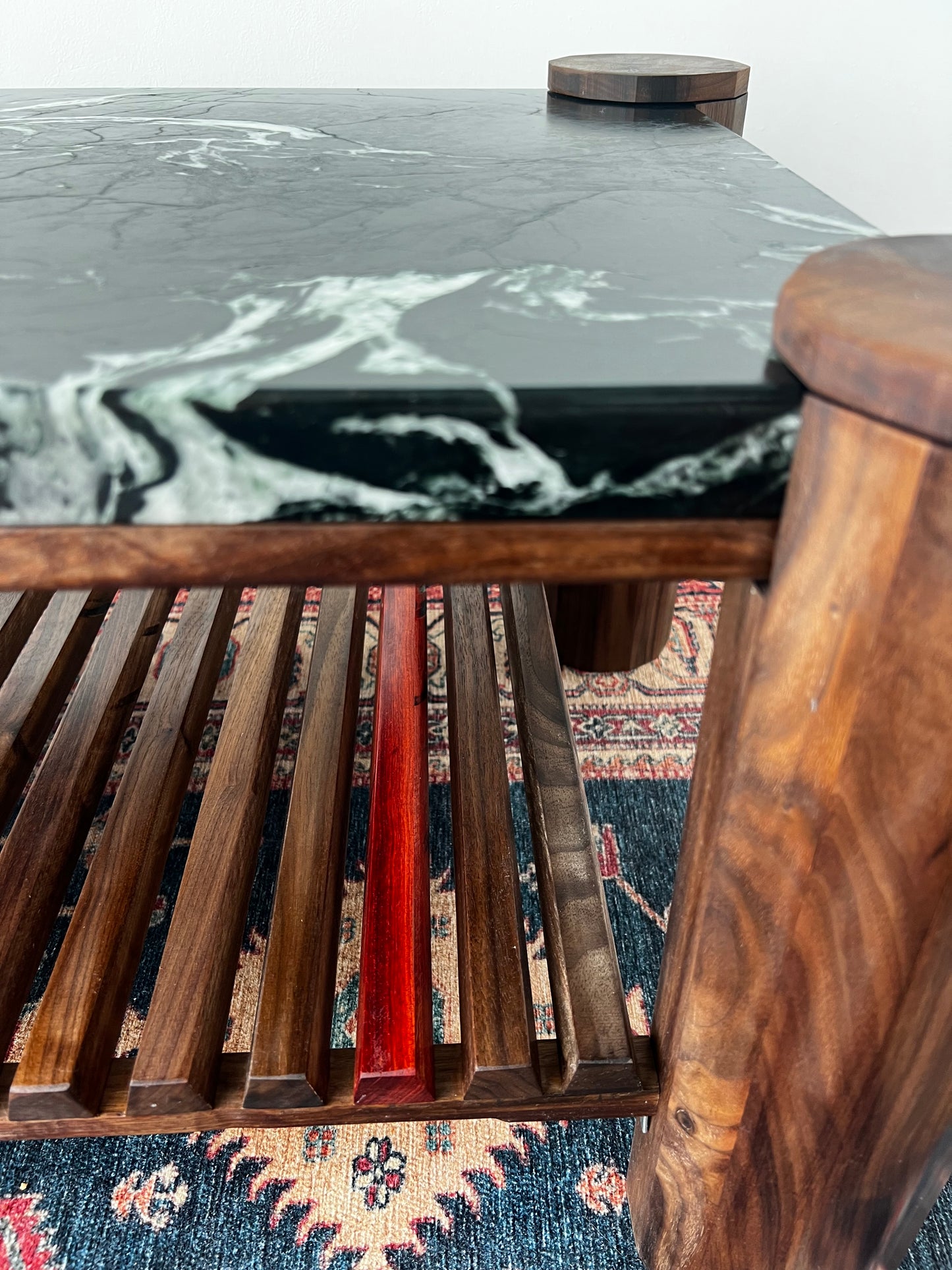 iE-v1 Columns and Stone Coffee Table