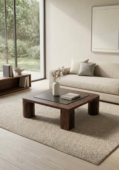 iSQ-v1 Square Stone Coffee Table