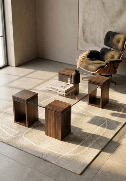 Floating Glass Coffee Table iG-v2