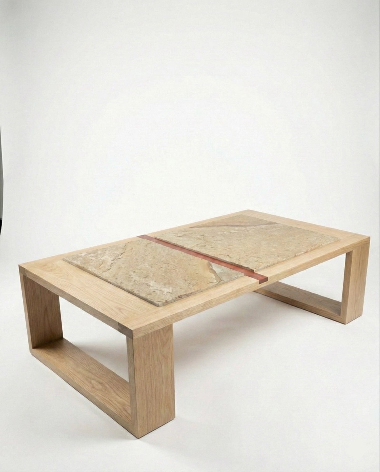 iJ-v2 Books & Stone Coffee Table