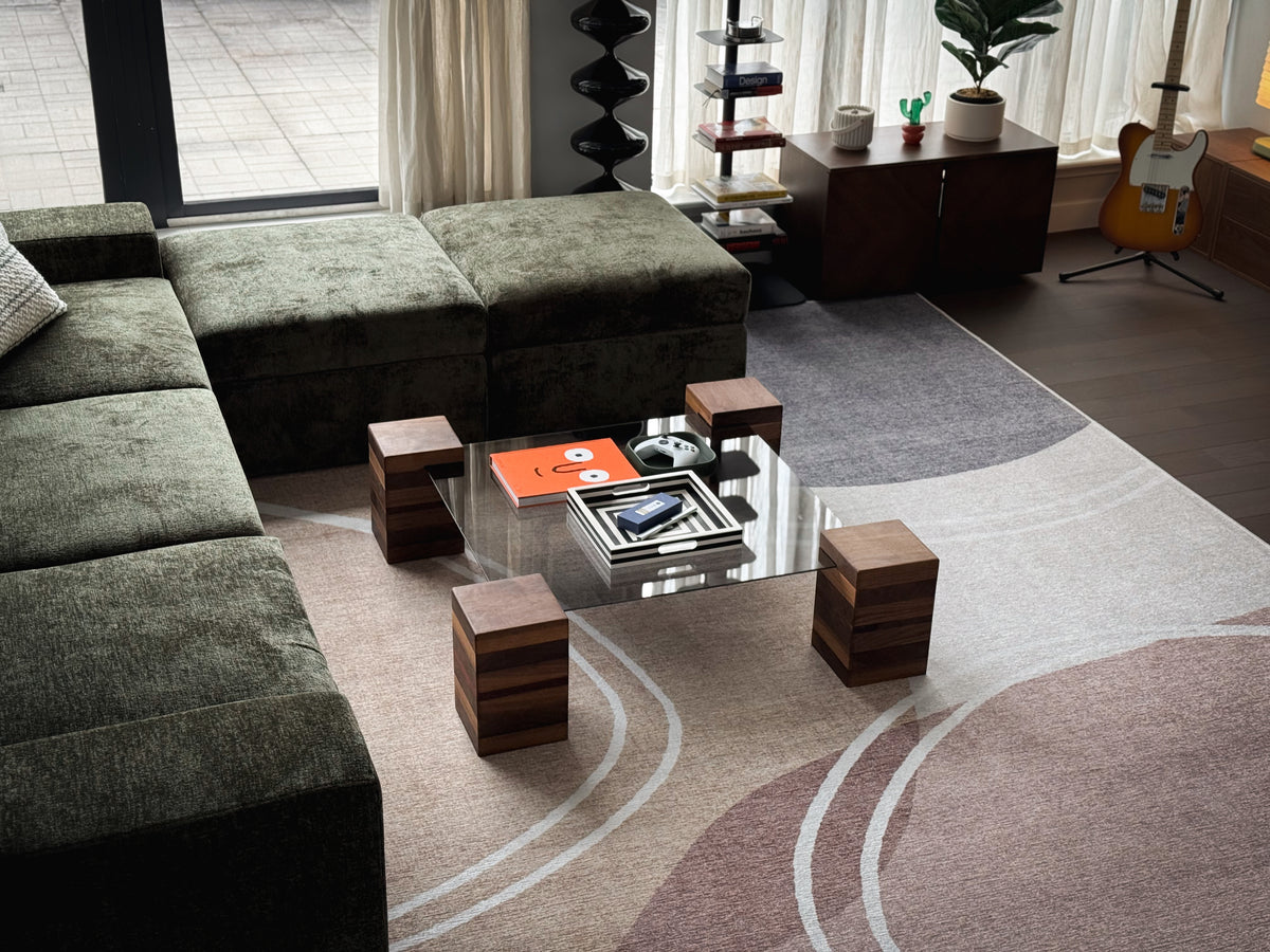 iG-v1 Blocks and Glass Coffee Table – Redline Design Furniture