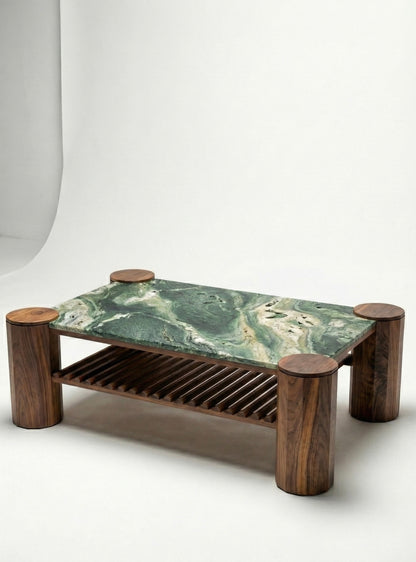 iE-v1 Columns and Stone Coffee Table