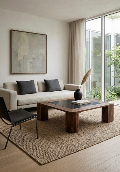 iSQ-v1 Square Stone Coffee Table