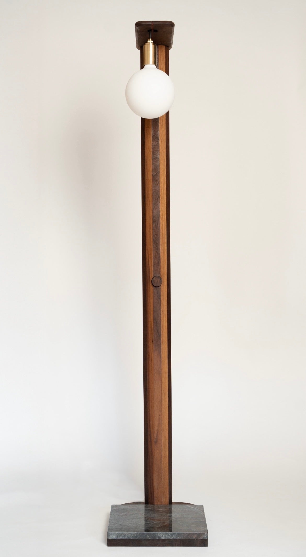 iN-v1 Walnut and Stone Floor Lamp