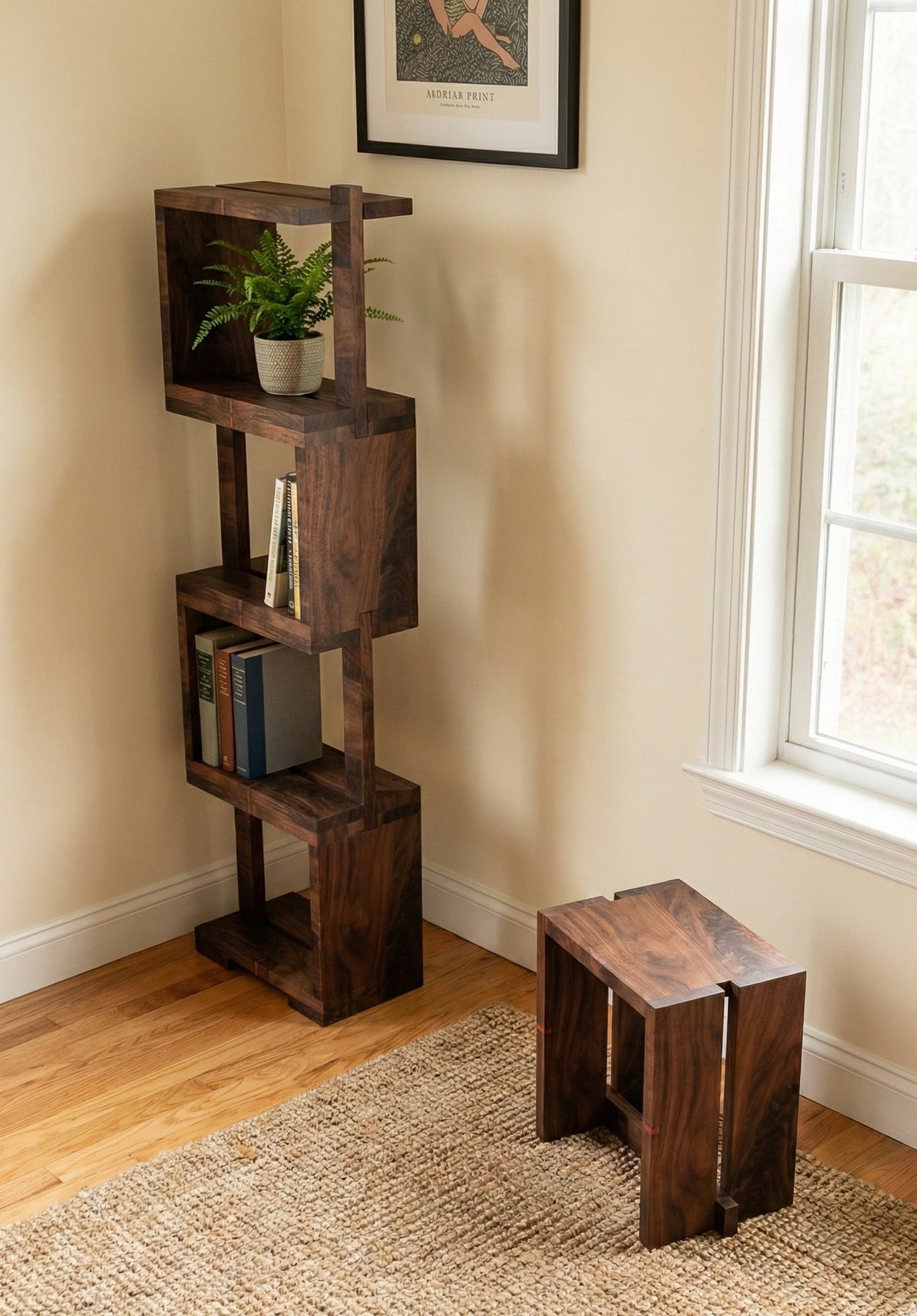 Stackable Stool & Bookshelf