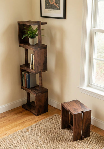 Stackable Stool & Bookshelf