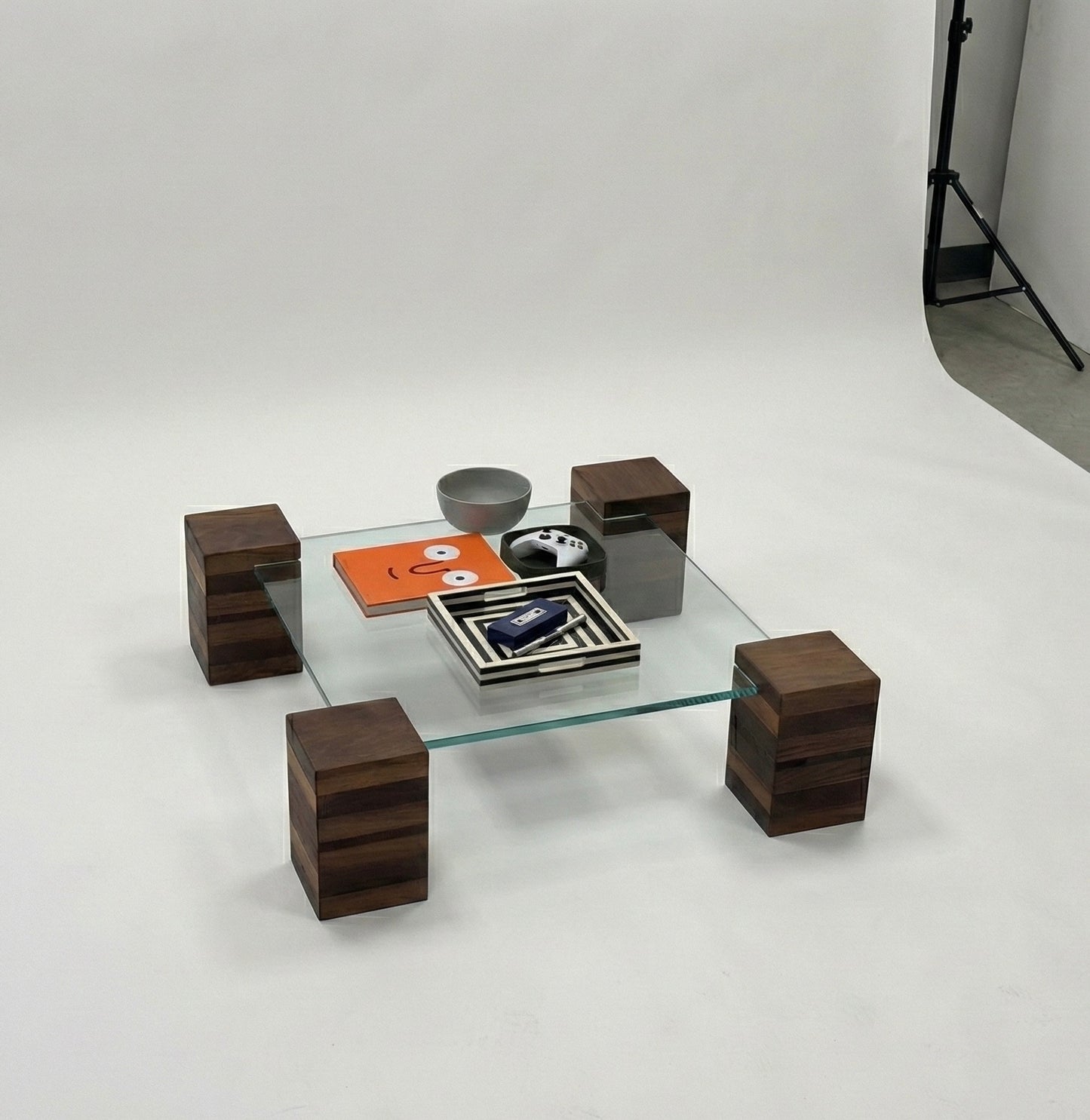 iG-v1 Blocks and Glass Coffee Table