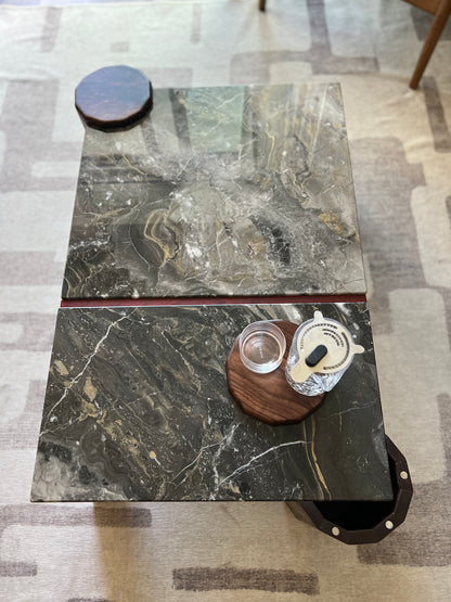 iS-v4 Split Stone Coaster Table