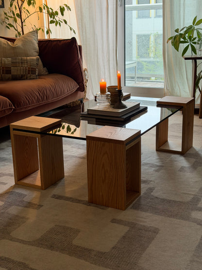 Floating Glass Coffee Table iG-v2