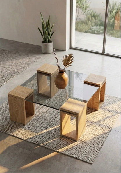 Floating Glass Coffee Table iG-v2