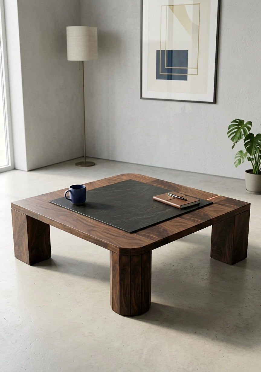 iSQ-v1 Square Stone Coffee Table