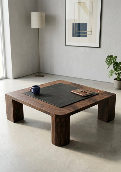 iSQ-v1 Square Stone Coffee Table