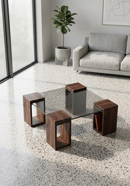 Floating Glass Coffee Table iG-v2