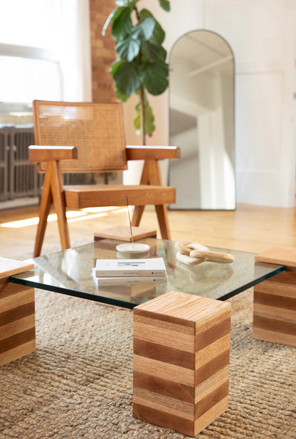 iG-v1 Blocks and Glass Coffee Table