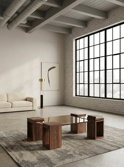 Floating Glass Coffee Table iG-v2