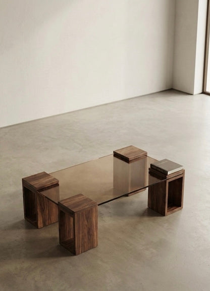Floating Glass Coffee Table iG-v2