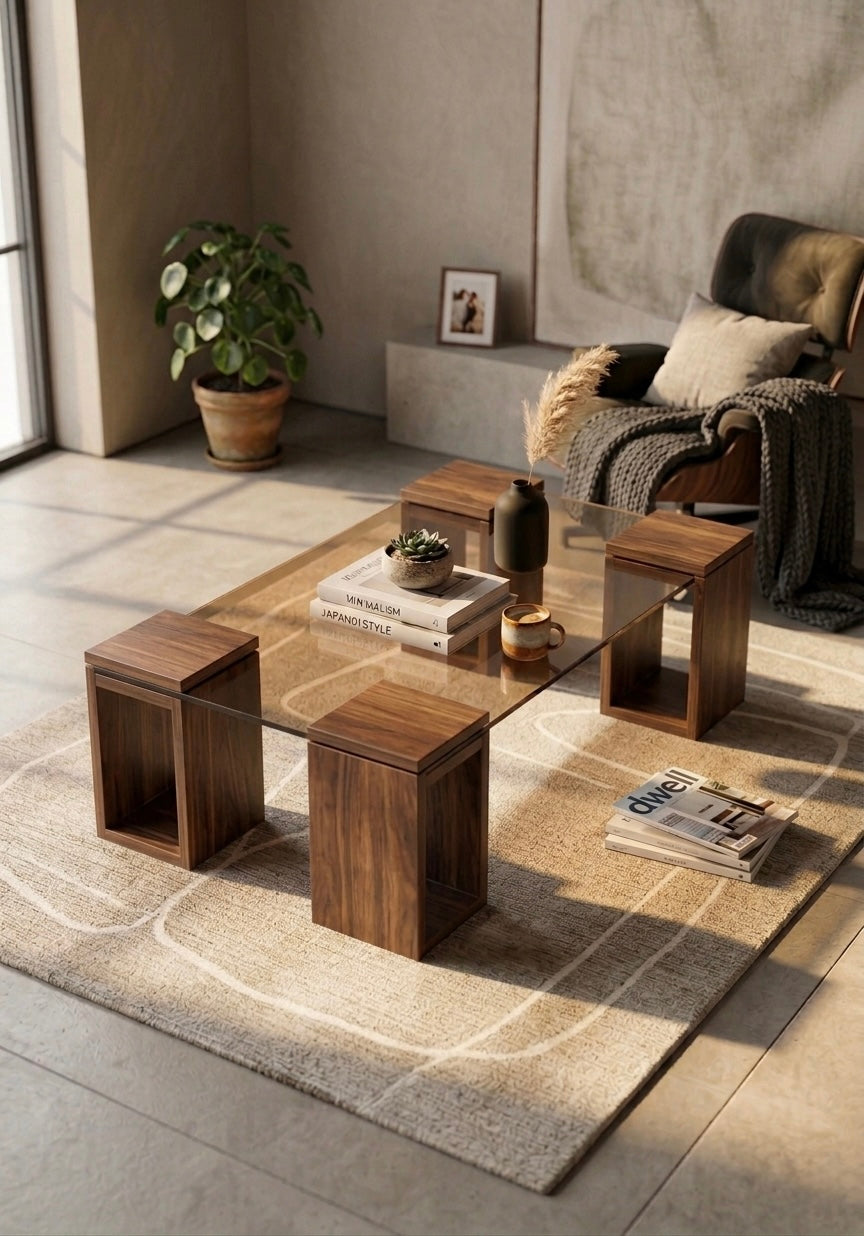 Floating Glass Coffee Table iG-v2