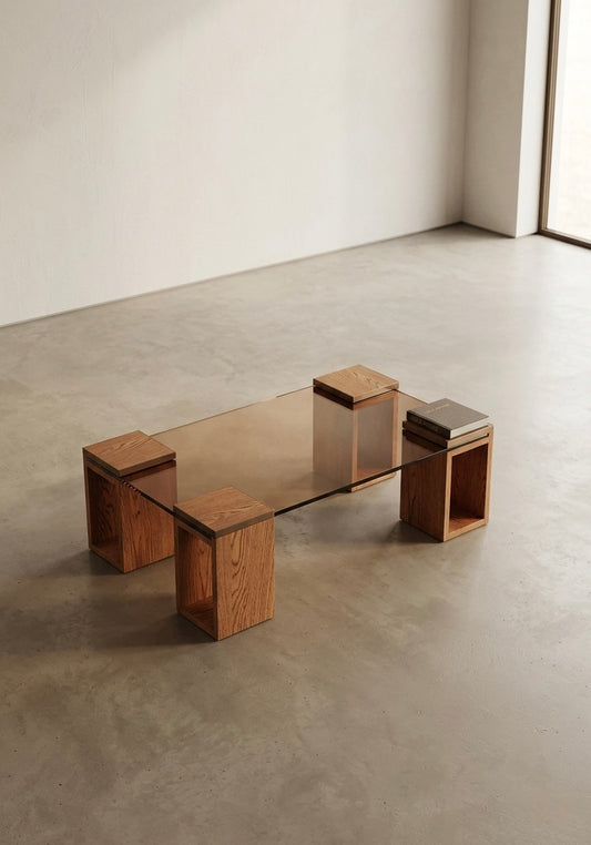 Floating Glass Coffee Table iG-v2
