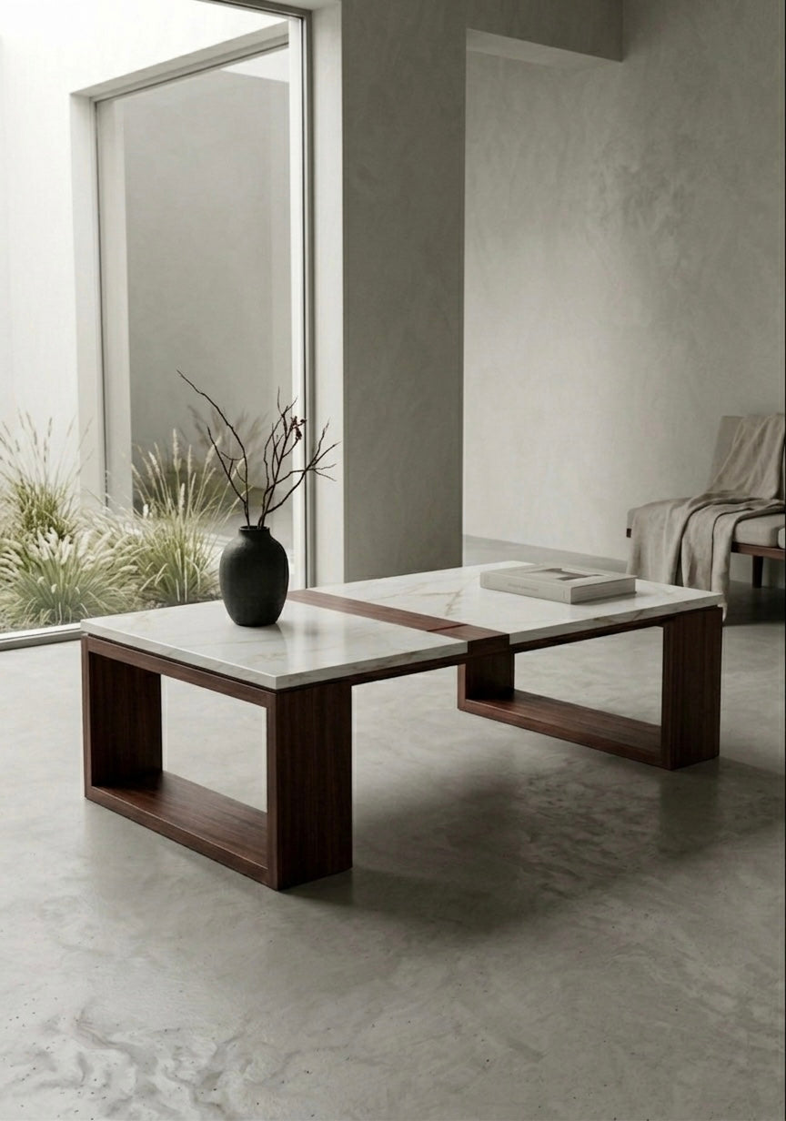 Floating Split Stone Table