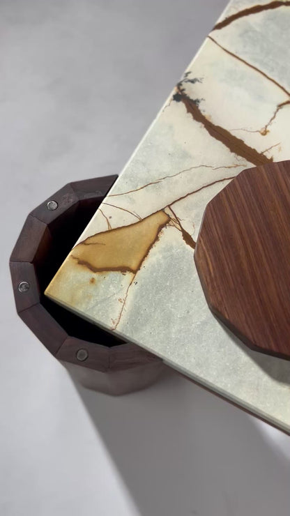 iS-v4 Split Stone Coaster Table